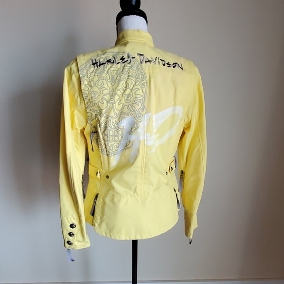 NWOT Yellow HARLEY DAVIDSON Riding Jacket - Picture 2 of 8